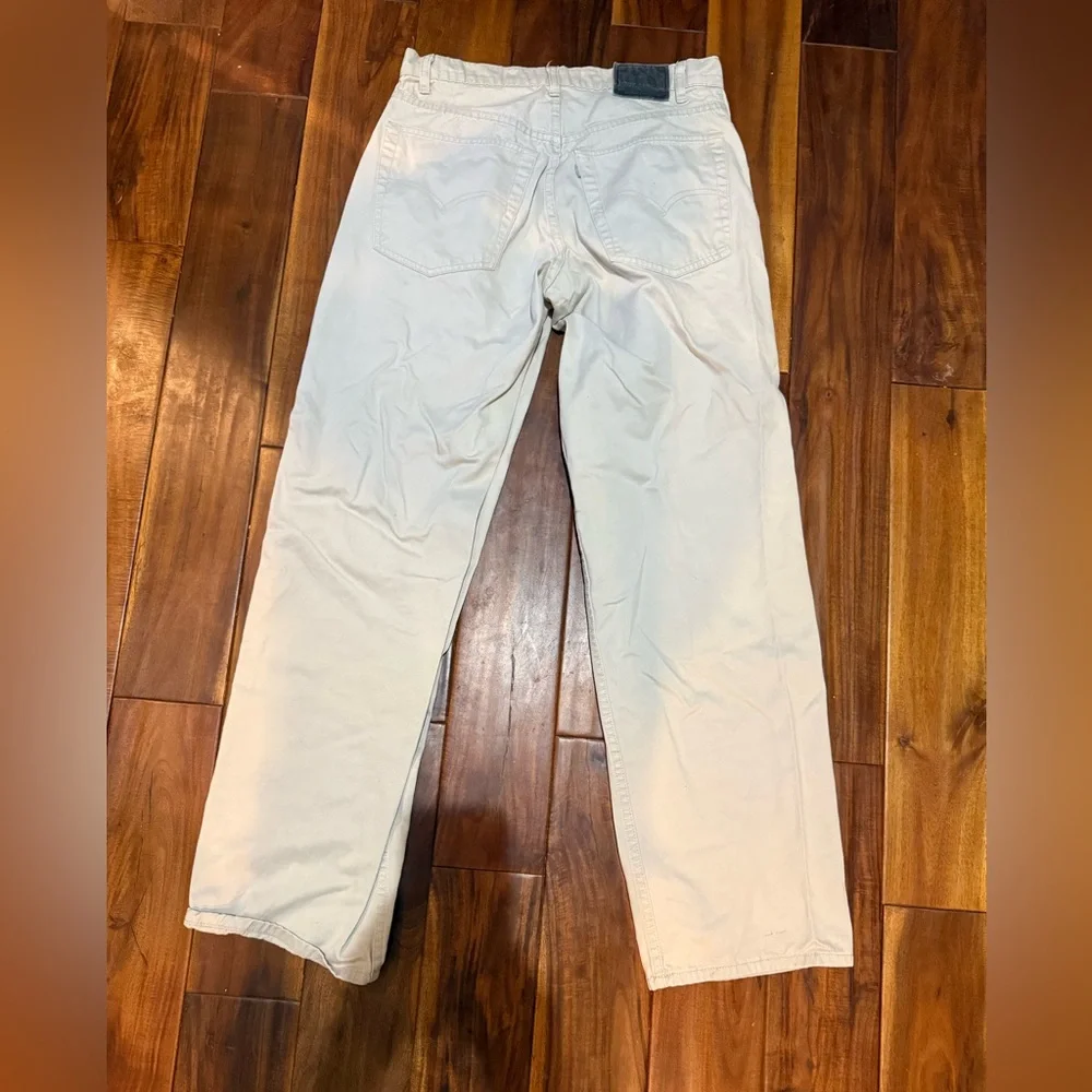 Vintage Levi’s SilverTab BAGGY Jeans – White/Cream – 100% Cotton